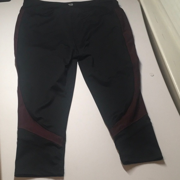 Avia active pants women's size medium black 3/4 leg activewear workout yoga gym - Picture 10 of 16